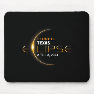 Terrell Texas Total Solar Eclipse 2024 Mouse Pad