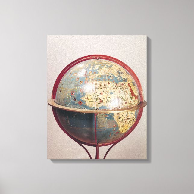 Terrestrial Globe, showing the Indian Ocean Canvas Print (Front)