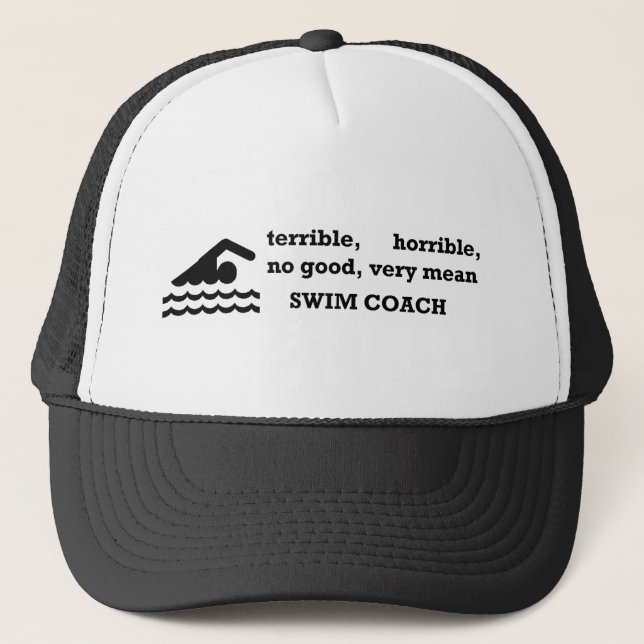 Terrible Swim Coach Trucker Hat (Front)