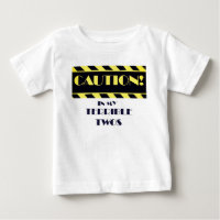 Terrible Twos Funny Caution Tape Yellow And Black