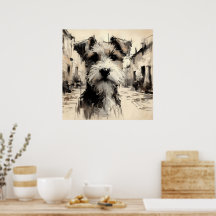 Terrier Art Poster
