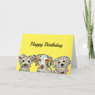 Terrier Brittany Spaniel Bichon Card