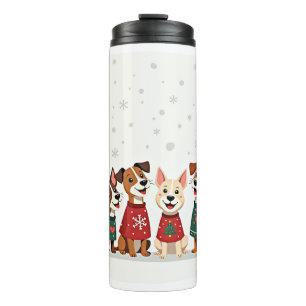 Terrier Christmas Choir Thermal Tumbler