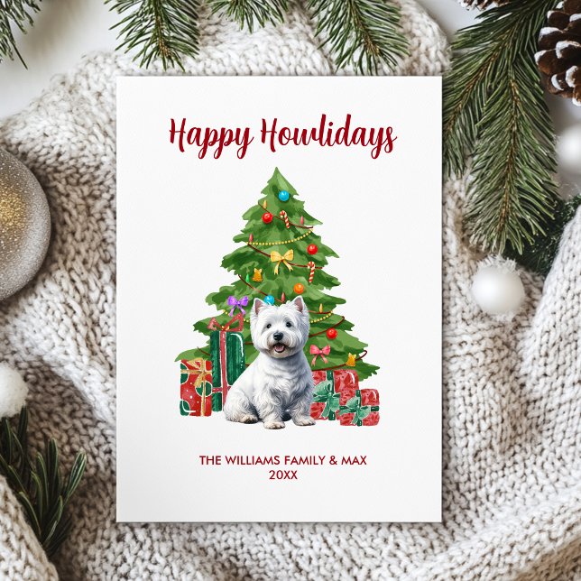 Terrier Dog Family Christmas Holiday Card (Creator Uploaded)