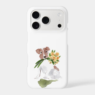 Terrier Dog Flowers Sweet Pet Lover Tech
