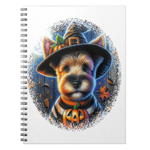 Terrier Dog Halloween Notebook