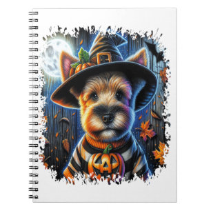 Terrier Dog Halloween Square Notebook