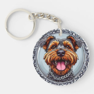 🐶 Terrier Dog Keychain For Pet Lovers Gift Idea
