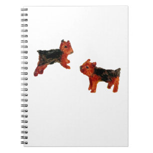 Terrier Fun Cute Dog Art Spiral Notebook