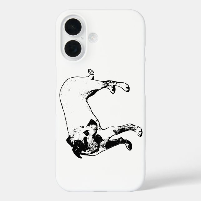 Terrier Mix Full‑Body Profile iPhone Case (Back)
