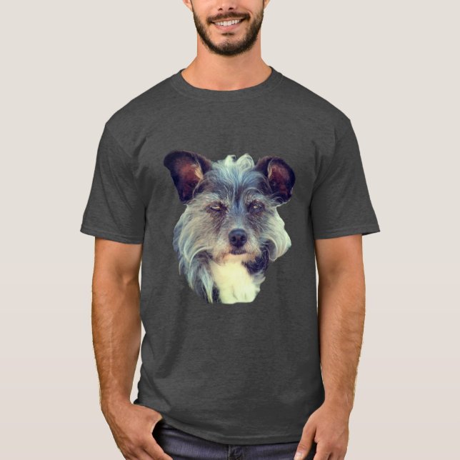 Terrier Mixed Breed Cute Dog T-Shirt (Front)