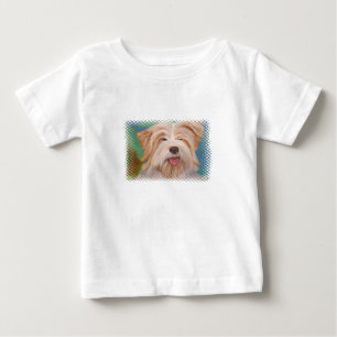 Terrier Portrait Cute Pet Dog Art Baby T-Shirt
