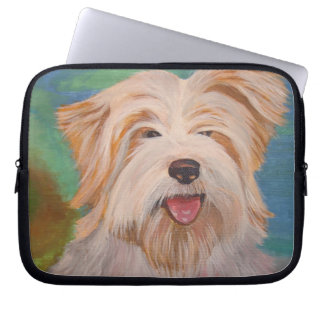 Terrier Portrait Cute Pet Dog Art Laptop Sleeve
