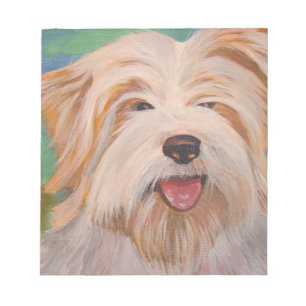 Terrier Portrait Cute Pet Dog Art Notepad