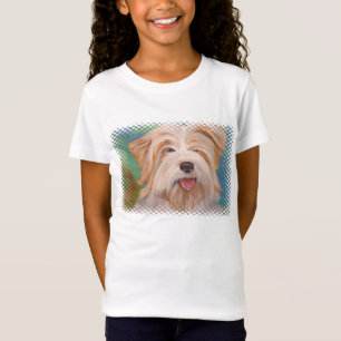Terrier Portrait Cute Pet Dog Art T-Shirt