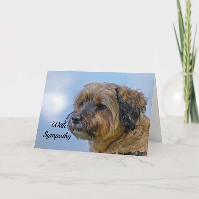Terrier Sympathy Card (Front)
