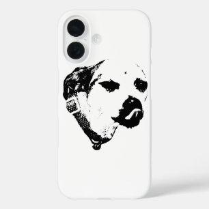Terrier Wink iPhone Case – Bold Black Ink Look