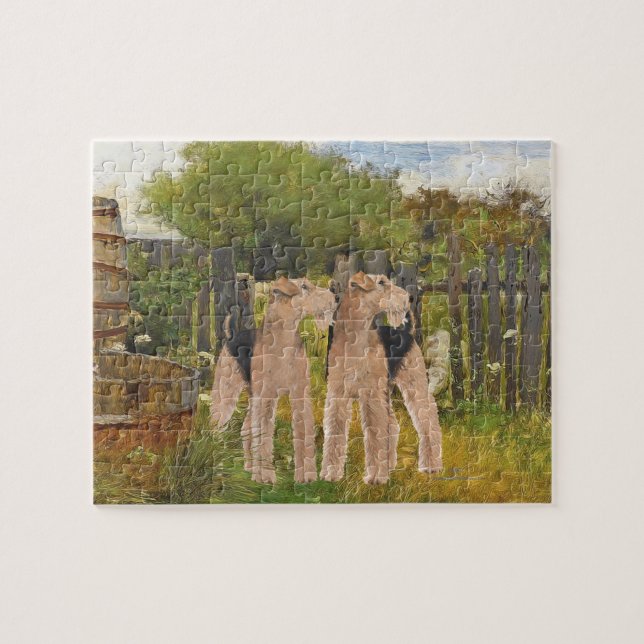 Terriers on the Farm Jigsaw Puzzle (Horizontal)