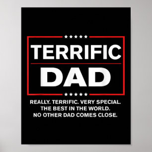 Terrific Dad - Funny Donald Trump Fathers Day  Poster