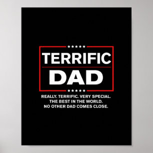 Terrific Dad - Funny Donald Trump Fathers Day  Poster