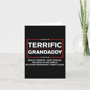Terrific Grandaddy - Funny Donald Trump 2020 Suppo Card