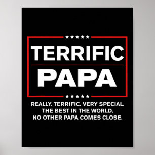 Terrific Papa - Funny Donald Trump Best Papa  Poster