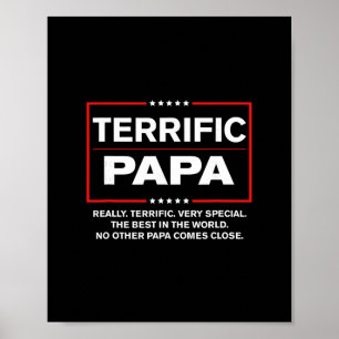 Terrific Papa - Funny Donald Trump Best Papa  Poster