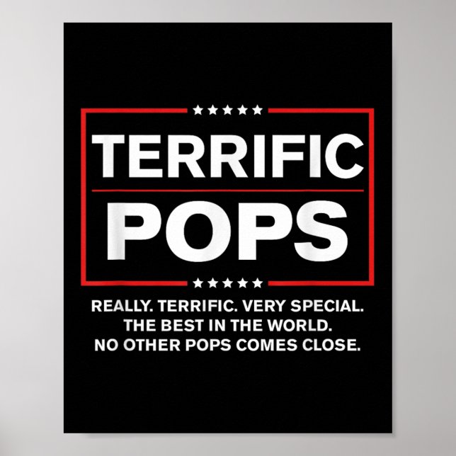Terrific Pops - Funny Donald Trump 2020 Supporter Poster (Front)