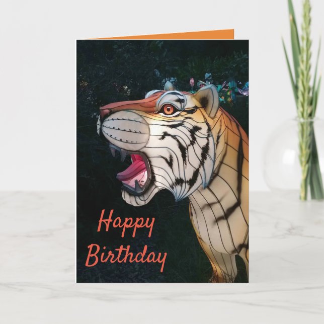 Terrific Tiger Birthday Card (Front)