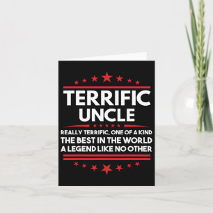 Terrific Uncle Campaign 2025 Donald Trump Inaugura Card