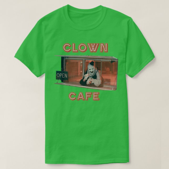 Terrifier Clown Cafe T-Shirt (Design Front)