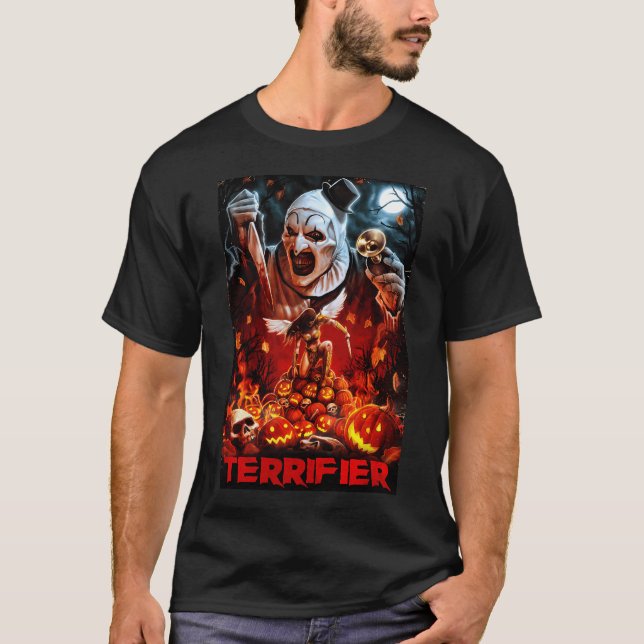 Terrifier Horror Poster T-Shirt (Front)