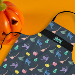 terrifying and enchanting Halloween print, custom Apron