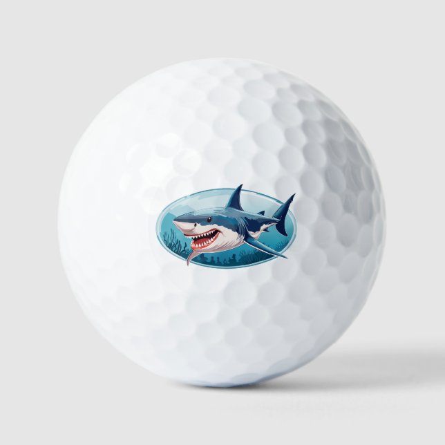 Terrifying Shark Golf Balls (Front)