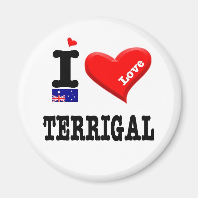 TERRIGAL - I Love Magnet (Front)