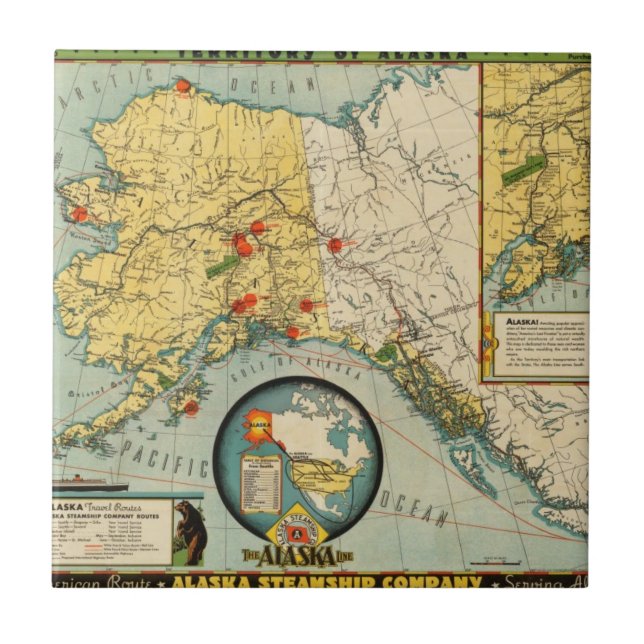 Territory of Alaska Tile (Front)