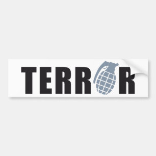 TERROR BUMPER STICKER