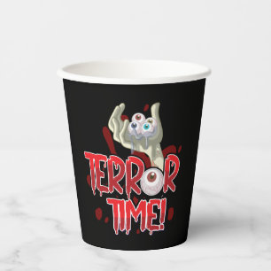 Terror Time Zombie Hand with Eyeballs     Paper Cups
