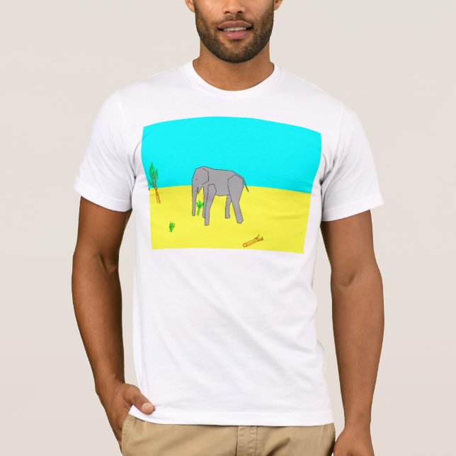 Terry Davis TempleOS Elephant T-Shirt (Front)