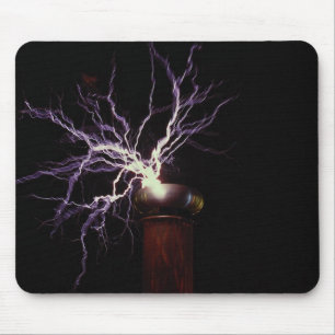 Tesla coil arcing mouse pad