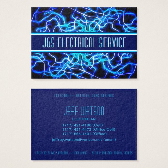 Tesla Coil Lightning Electrician Home Automation (Front & Back)