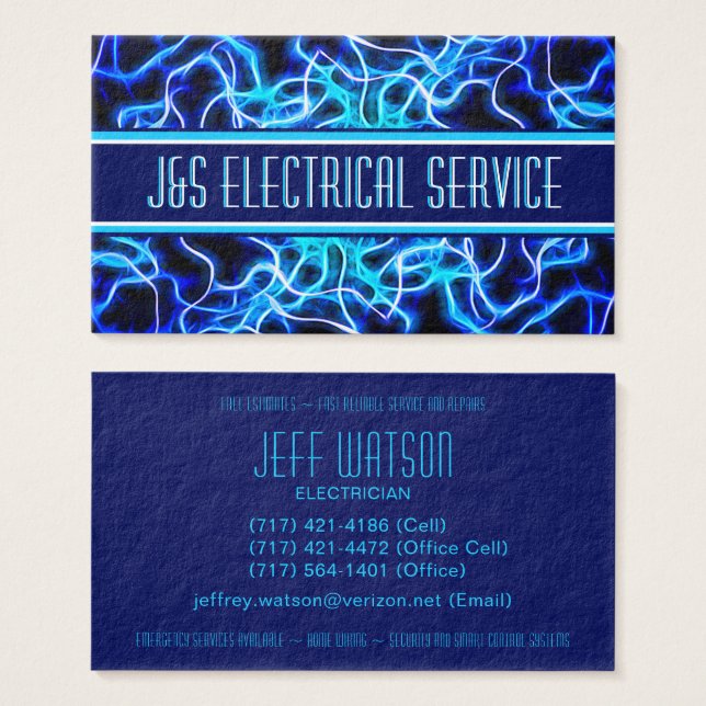 Tesla Coil Lightning Electrician Home Automation (Front & Back)