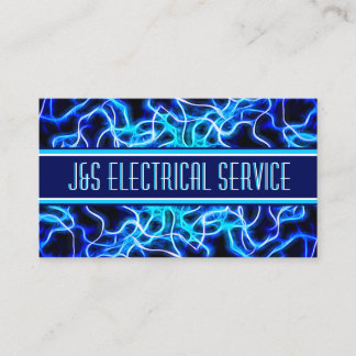 Tesla Coil Lightning Electrician Home Automation Business Card