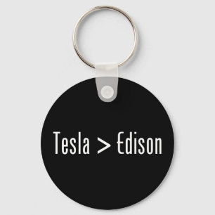 Tesla > Edison Key Ring