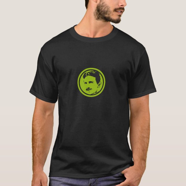 Tesla green portrait T-Shirt (Front)
