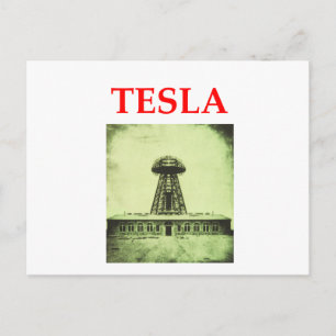 tesla postcard