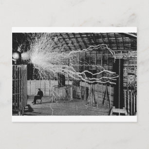 tesla postcard
