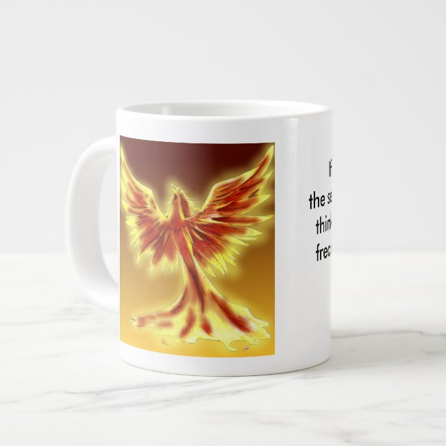 Tesla Quote on Jumbo Mug (Front Left)