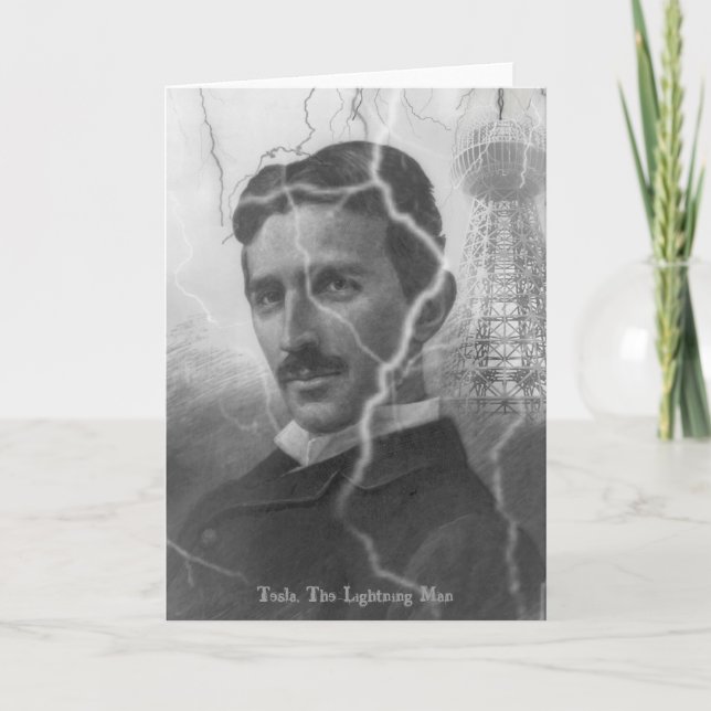 Tesla, The Lightning Man Card (Front)