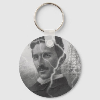 Tesla, The Lightning Man Key Ring